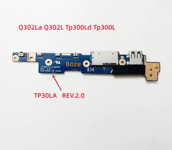 Бутон захранване на вашия лаптоп USB SD Такса вход-изход за Asus Q302La Tp300La Q302L Tp300Ld Tp300L 60NB05Y0-IO1070