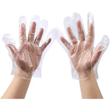 300 бр. ръкавици за Еднократна употреба за приготвяне на храна, пластмасови ръкавици за обработка на хранителни продукти, безопасни ръкавици за еднократна употреба за почистване на дома, работа в кухнята, за готвене
