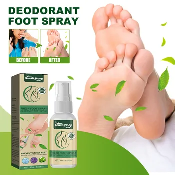 Дезодорант-спрей за крака, средство против белене Сухи крака, улучшающее сърбеж В краката, Овлажняващ кожата, Ароматен спрей