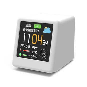 Умни и прости настолни часовници с определението на температура и влажност за домашна кухня на всекидневна