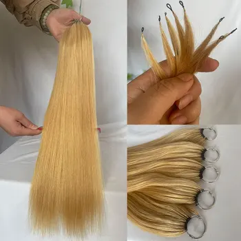 Пера от човешки коси За Удължаване на Косата За Жени, Светли и Цветни Пера За Изграждане на Волос18