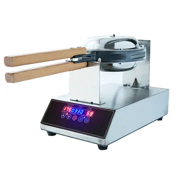 Машина за приготвяне на яйчни вафли с цифров дисплей, електрическа машина за приготвяне на яйчни вафли Eggettes 220 v /110 от неръждаема стомана