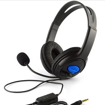 Слот за слушалки 3.5 мм с кабелен контрол на силата на звука над ухото Детска слушалки стерео бас с микрофон слушалки за телефон, PC, лаптоп PS4