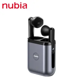 Оригинални Безжични Bluetooth слушалки Nubia T1 TWS слушалки с микрофон с шумопотискане, IPX4, водоустойчив, 30 часа, зарядно устройство