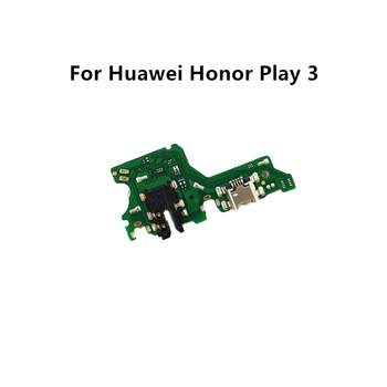 за Huawei Honor Play 3 USB Порт за Зарядно Устройство Конектор за Док-станция Печатна Платка Лента Гъвкав Кабел Подмяна на Компонент Порт за Зареждане на Резервен P