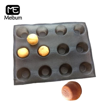 Meibum, силиконова форма за хляб с 12 кухини, вечерни домашни кръгли кифли, антипригарная форма за печене эклеров, инструменти за печене