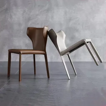 Дизайнерски Трапезни столове за всекидневна с опора за гърба за четене и почивка, модерно Кресло за отдих в скандинавски стил Sillas Furniture
