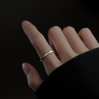 Регулируеми Изискан дамски минималистичные кръгли пръстени, Бижута, ежедневни модерни подаръци за жени