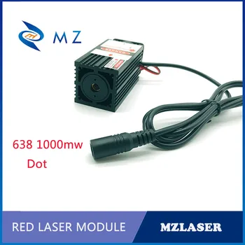 Лазерен лабиринт лазер 638 нм 1000 Mw червен лазерен модул захранване ACC води в действие фен на лазерен модул за отвеждане на топлината