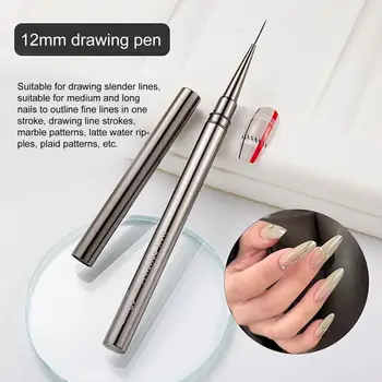 Красива писалка за нокти, нескользящая дръжка, лесна за нанасяне на UV-гел, стик за нокти, Гладка дръжка за рисуване на нокти, домашно използване
