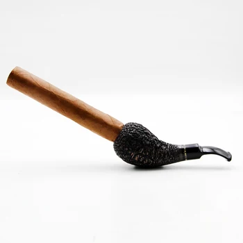 34-39 мм, ретро и модерен титуляр за сигарной тръби, дървени подвижни приспособления, аксесоари за пушачи, идеален подарък за себе си