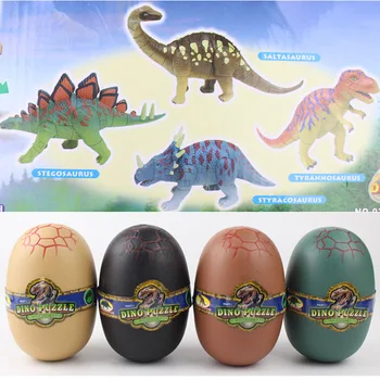 4 бр. 4D стереоскопическая монтаж, яйце на динозавър, детайл и поставяне, симулация модел на динозавър, играчки, образователни играчки за деца
