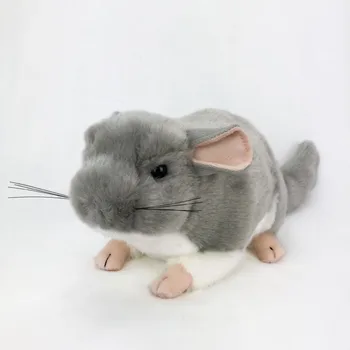 имитация на мишката, плюшен играчка на около 24 см, сива мишка, мека кукла, детски забавни играчки, декорация за дома, подарък за коледа h1347