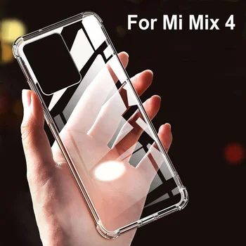 Калъф за xiaomi Mi 12 Mix 4 11T 9T 10T ултра-устойчив на удари прозрачен калъф за Mi Note 10 Pro Lite, мек силиконов калъф