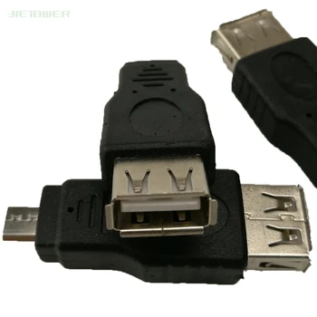 Черно F/M USB 2.0 A Жена До Micr USB B 5-Пинов Штекерный жак адаптер Преобразувател до 480 Mbps с 500 бр./лот