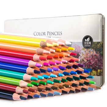 Deli 24/36/48/72 Цветни моливи, професионални маслени моливи, дървени акварелни моливи, комплект моливи за рисуване, ученически пособия за бродерия