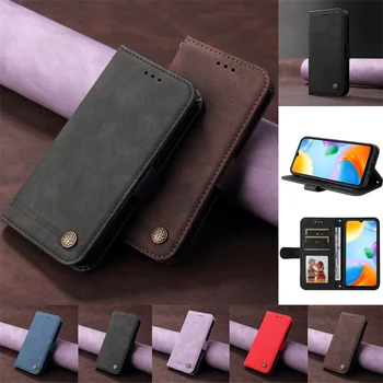 Луксозна Кожена Подплата на Допир За Xiaomi Redmi 11 11 A redmi11a 11 a 10A 10 A, Калъф с Отделение за карти, Панти Защитен Калъф за мобилен телефон