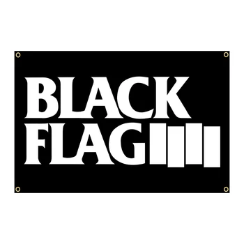 3Jflag 90x150 см Черен Флаг на Всички Музикална Група Heavy Metal, Pop Ainger Rock Декорация на Банер Гоблен