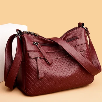 Луксозна дизайнерска висококачествена кожена дамска чанта през рамо, тренд на пролетта 2023, дамски чанти-незабавни посланици, чанта за мобилен телефон, портмоне
