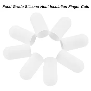 Хранителни силиконови креватчета за пальчиков, Топлоизолация, нескользящая защита за пръстите, топлоизолация на върховете на пръстите, Кухненски инструменти