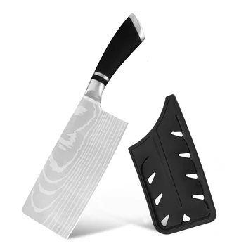 Zemen 6-инчов кухненски нож С пластмасово острие на кухненски прибори за хранене от неръждаема Стомана за Нарязване на Месо, Зеленчуци, Риба