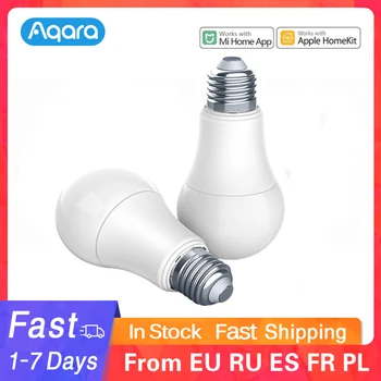 Нова Led лампа Aqara Zigbee Smart Бял цвят 9W E27 2700K-6500K 806lum Smart Light Работи с приложение MI Home