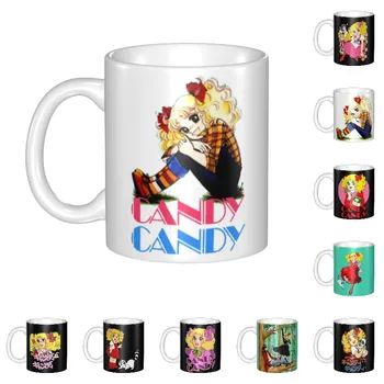 Чаша С Логото На Candy Candy Персонални Аниме-Манга Керамична Чаша За Кафе, Творчески Подарък За Работа На Открито, Къмпинг Чаши И Чаши