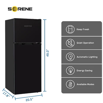 Хладилник Frestec обем 4,7 cc, Мини-хладилник с фризер, хладилник с фризер, Регулируем термостат