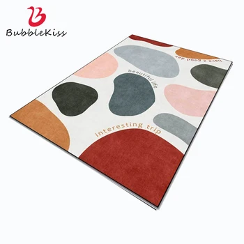 Пузырьковый целувка, мек килим за хол, модерен абстрактен килим модел от разноцветни камъни, домашен нескользящий подложка за спални