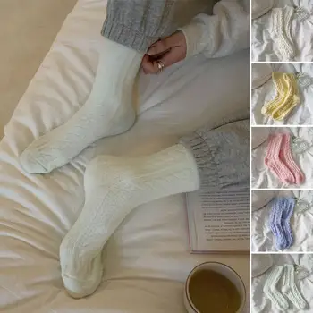 1 Чифт Луксозни Женските Чорапи За защита на глезените, Подови Чорапи, Абсорбиращи потта, Предпазват от студ