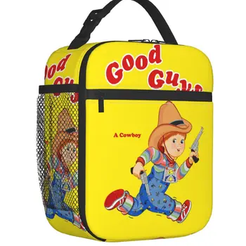 Добра ковбойская чанта за обяд за училище, офис, детски игри, водоустойчив термохолодильник Chucky, кутия за Bento за жени и деца