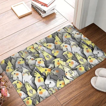 Птици, Животни подложка за баня Папагали в изобилие килимче за хола килим на открито подложка за домашен Декор