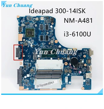 5B20K38204 За Lenovo Ideapad 300-14ISK I3-6100U R5/M330 14' - Инчов дънна Платка на лаптоп BMWQ1 BMWQ2 NM-A481 DDR3 дънна Платка на Лаптоп
