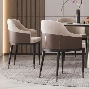 Дървени трапезни столове с подлакътници, европейската хол, минималистичные Трапезни столове, Удобна за дизайнерски италиански мебели Cadeira GXR41XP