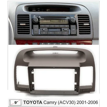 9-Инчов 2Din Радиото в автомобила На Таблото Стерео Панел За Монтаж на Автомобилна Панел Двойна Рамка Din CD DVD За Toyota Camry 5 2001-2006