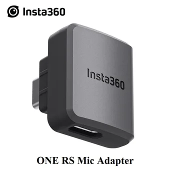 Адаптер за микрофон Insta360 ONE RS за спортна камера Insta 360 за по-ясно аудио-видео блог Оригинални аксесоари