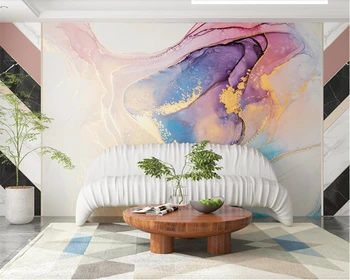 beibehang Попълнил нова скандинавскую абстрактни живопис с маслени бои, ръчно изработени, на фона на телевизор, тапети, разтегателен, 3D-стенопис, ресторант удобства