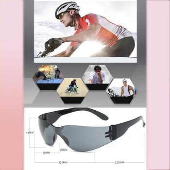 Нови Велосипедни Слънчеви очила за спорт на открито Колоездене, очила с предното стъкло, слънчеви Очила унисекс Спортни очила без рамки UV400 за езда