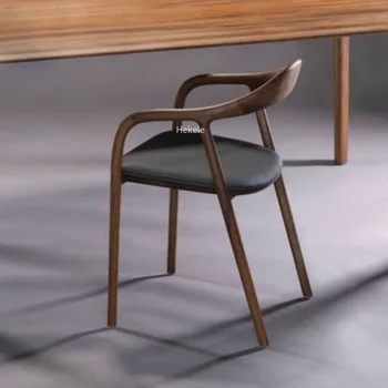 Подлакътник за столове с мобилен акцент, Дървени ергономични модерни дизайнерски трапезни столове, кухненски Дизайн, шезлонги, Мебели за зала
