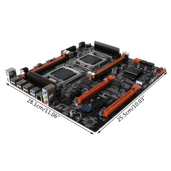 X79 Двухпроцессорная дънна платка LGA2011 E5 4 × DDR3 DIMM дънната Платка на настолен компютър M. 2 Директна доставка